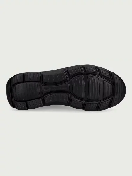 Skechers GARZA-RIDLEY sportcipő férfi bőr fekete