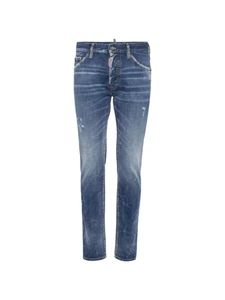 Skinny jeansy Dsquared2 niebieskie