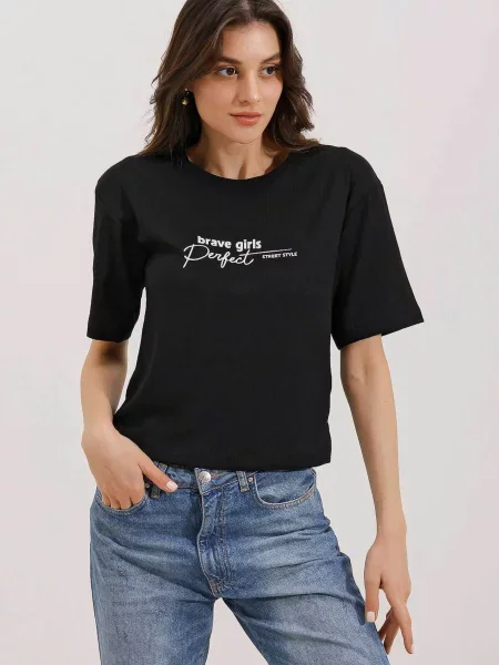 Bigdart Tricou negru alb