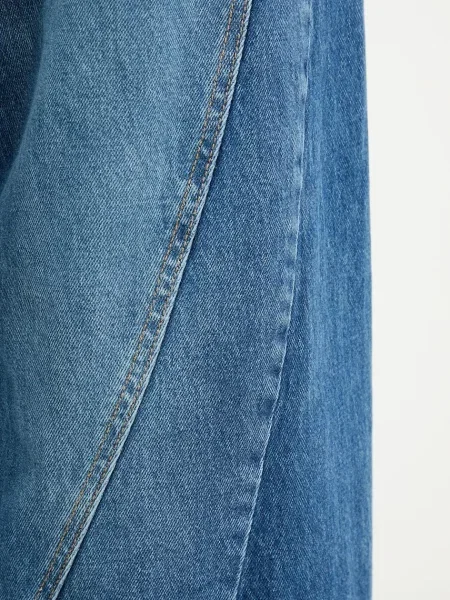 Answear.LAB дънки wide leg дамски синьо