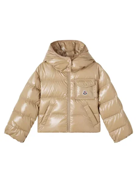 Gyerek pehelydzseki Moncler Enfant bézs