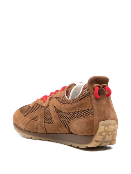 Sneakers Inuikii με κορδόνια με δαντέλα καφέ