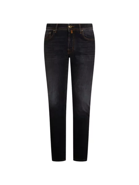 Blugi skinny Jacob Cohën skinny fit negru