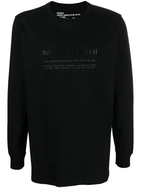 Tricou Maharishi cu imagine negru