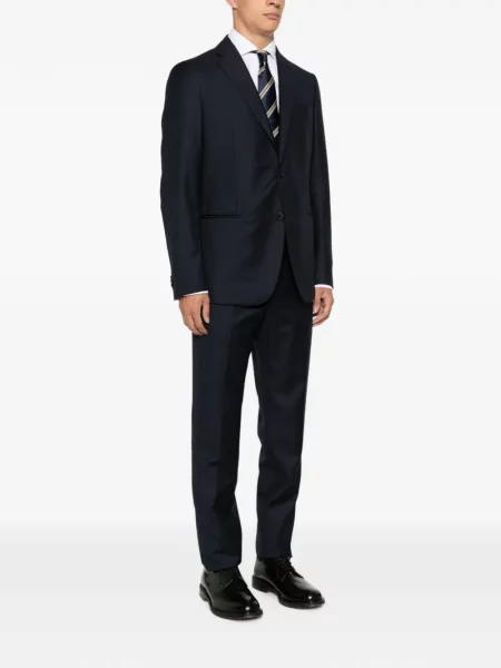 Costum Caruso cu rever albastru