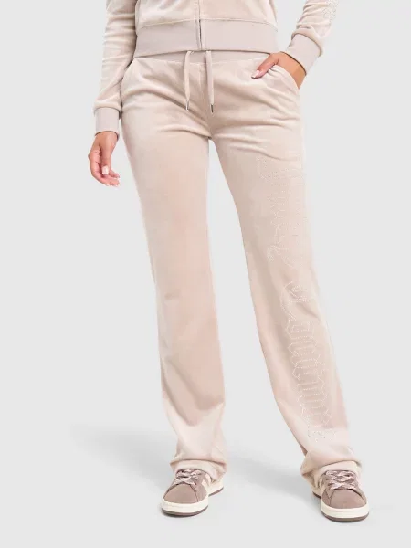 Juicy Couture Spodnie Outline Low Rise Cici brązowe