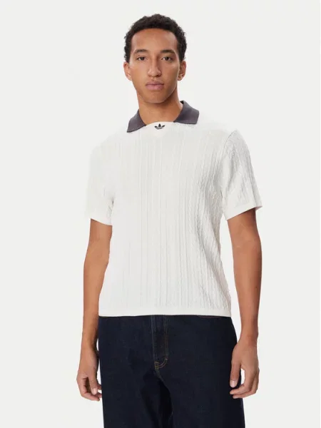 T-shirt adidas Cable Knit Football Jersey Cloud White S bijela