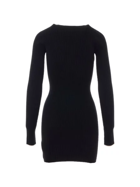 Rochie mini Amiri cu broderie de costum negru