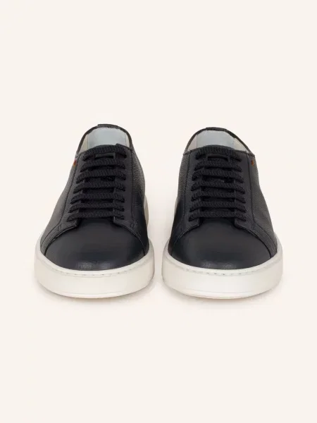 Santoni Sneakersy Clean Icon blau granatowe