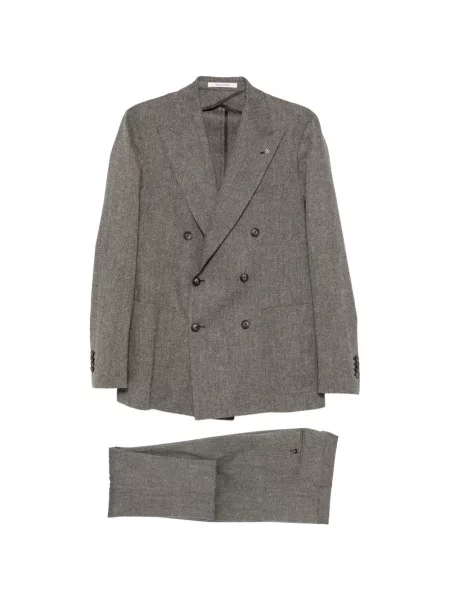 Costum Tagliatore cu două rânduri de nasturi gri
