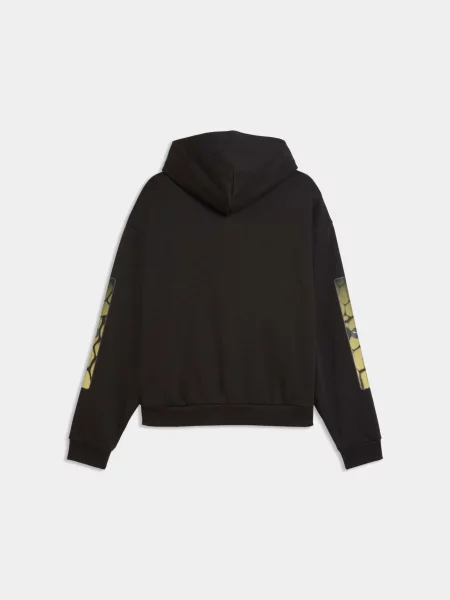 Худи Puma в уличном стиле черное