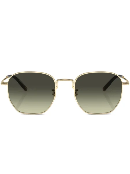 Ochelari de soare Oliver Peoples cu imprimeu geometric auriu