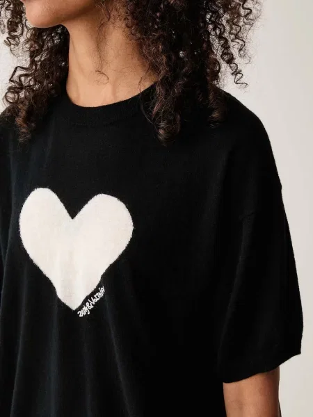 Zadig&Voltaire női kasmír póló IDAZ fekete