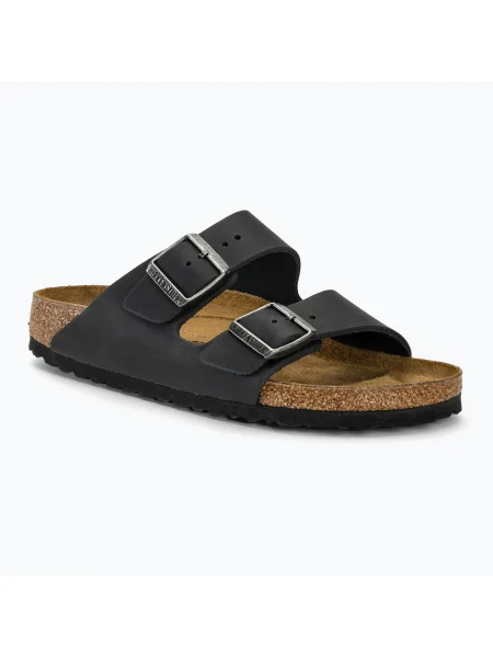 Šľapky Birkenstock z nubuku čierna