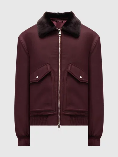 Куртка з вовною Brett Johnson бордова