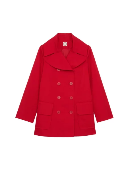 Płaszcz typu peacoat Ines De La Fressange Paris czerwony
