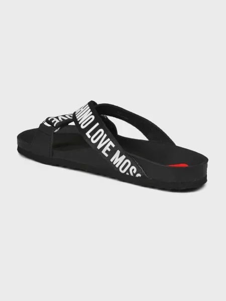 Шлепанцы Love Moschino черные