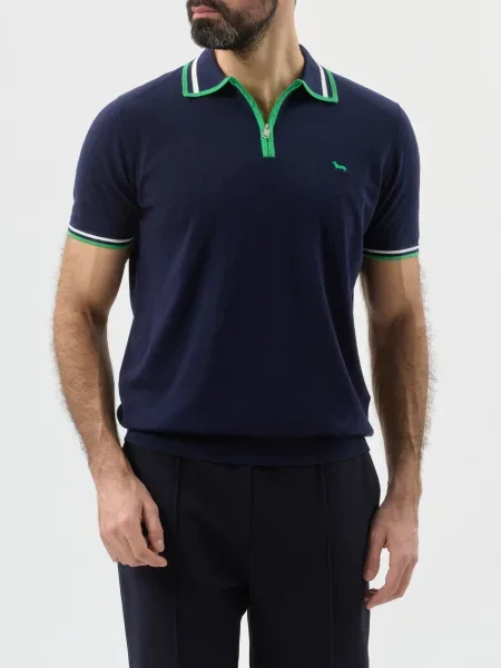 Поло Harmont&blaine синее