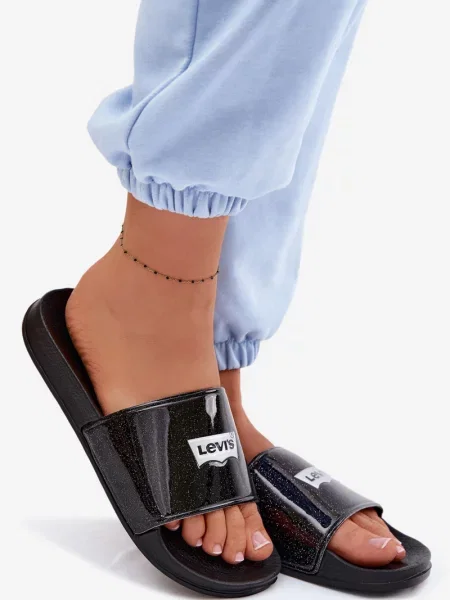 Gyerek papucs Levi's® fekete