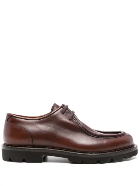 Pantofi derby Scarosso din piele maro