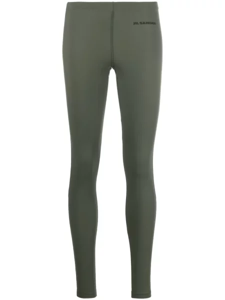 Leggings Jil Sander cu imagine verde