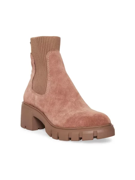 Botki Steve Madden zamszowe brązowe