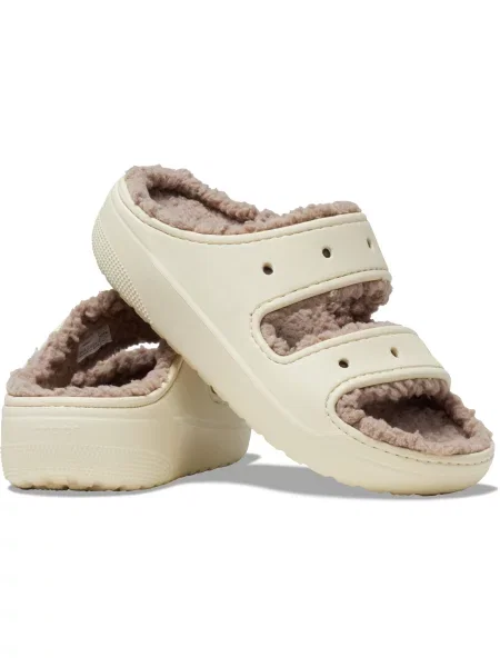 Klapki Crocs Classic Cozzzy Sandal beżowe