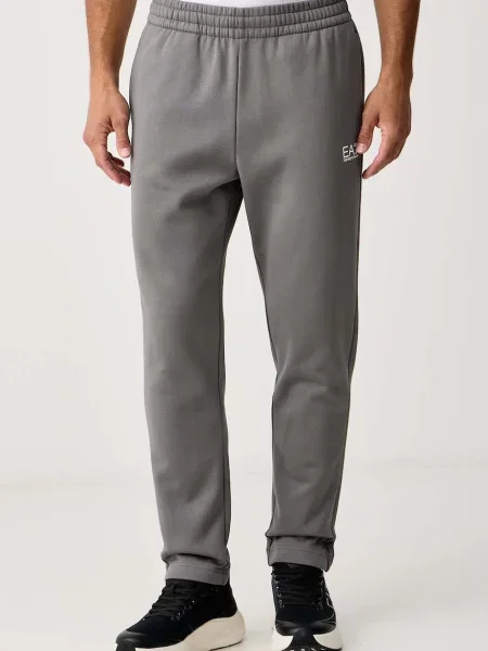 Emporio Armani melegítő szett férfi pamuttal szürke