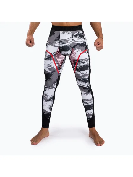 Férfi Venum Electron Spats szürke/piros leggings. Méret: S szürke