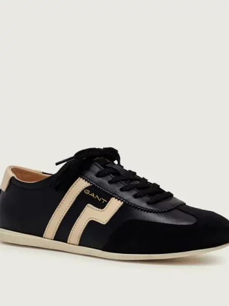 Gant Teniși din piele Sperly | piele întoarsă negru