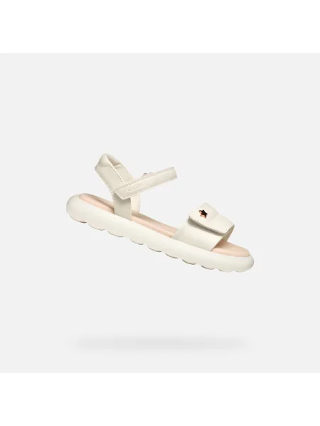 Sandały GEOX J SANDAL PUFFYPOP GI beżowy