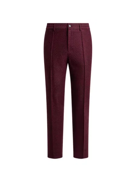 Pantaloni Etro de lână roșu
