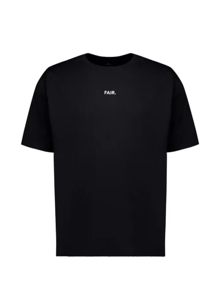 Tricou Fair cu broderie negru