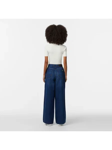 Lacoste джинси Wide Fit блакитні