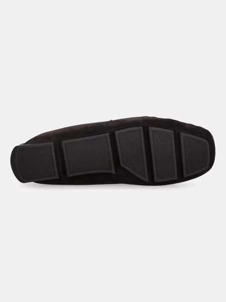 Calvin Klein velúr mokaszin DRIVER TASSELS SU barna