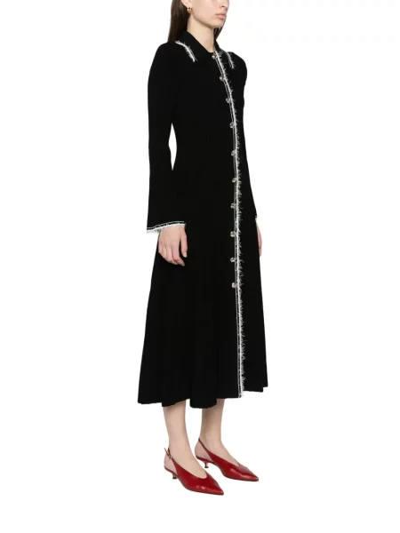 Rochie midi Simkhai tricotate negru