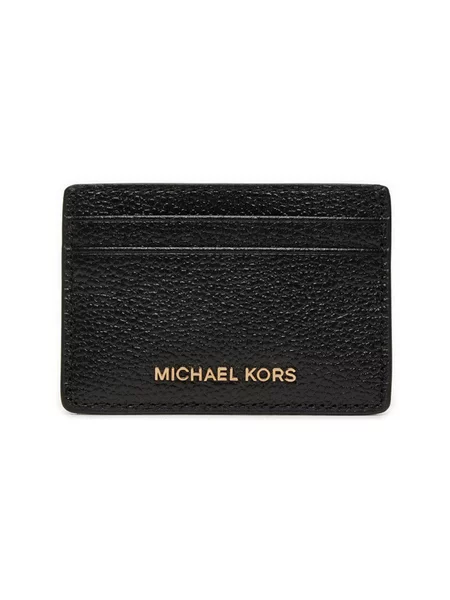Bőr pénztárca Michael Kors fekete