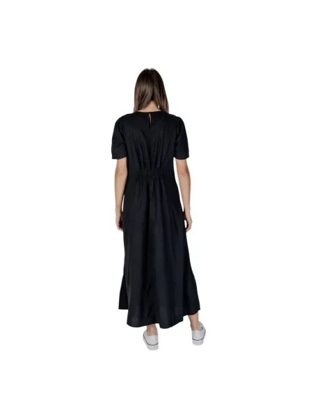 Maksi lniana sukienka maxi B.young czarna