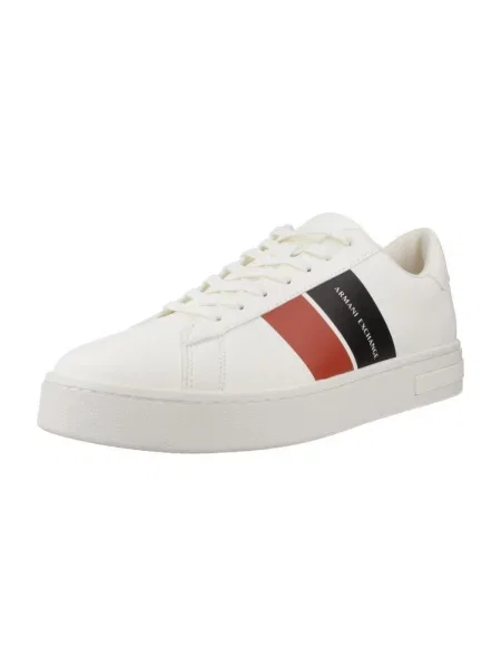 Pantofi Armani Exchange de lână alb