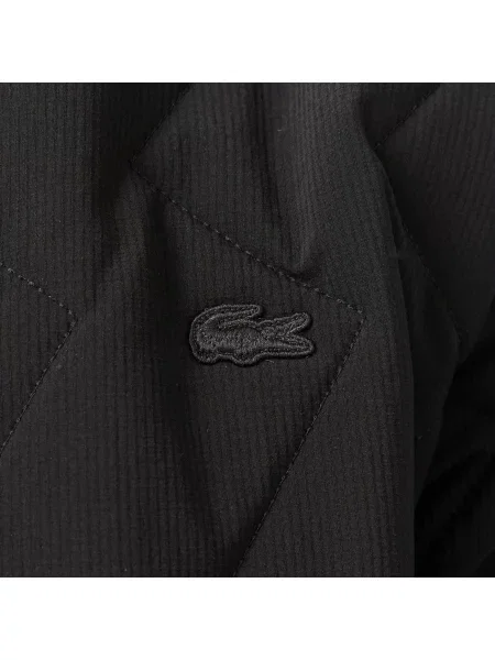 Lacoste Kurtka Ze Stójką Pikowana czarna