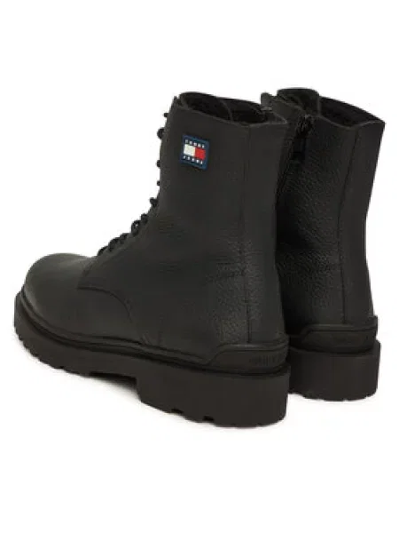 Kotníková obuv Tommy Jeans černé