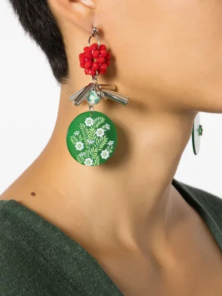 Náušnice Amir Slama zelené