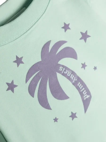 Bluza dziecięca Palm Angels zielona