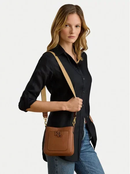 Kabelka LAUREN RALPH LAUREN hnědá