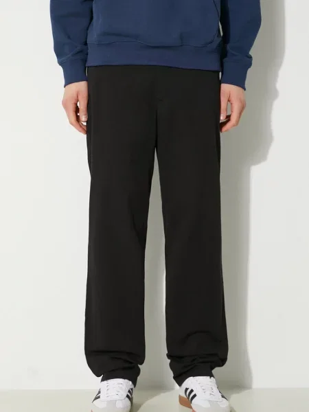 Hlače Norse Projects Aros Regular Organic črna