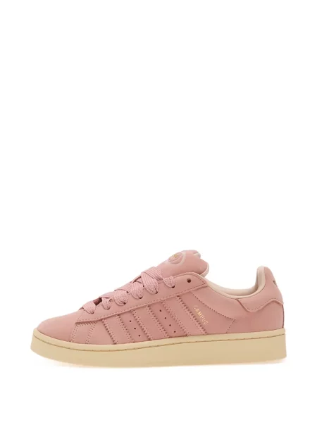 Sneakerși Adidas Campus cu imagine alergare din piele de căprioară negru