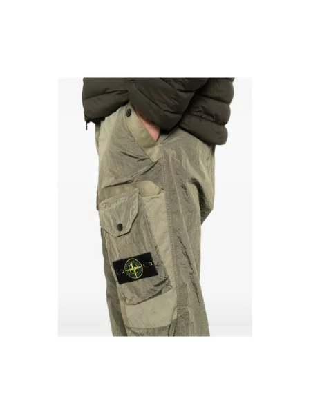Spodnie Stone Island z kamieniami zielone