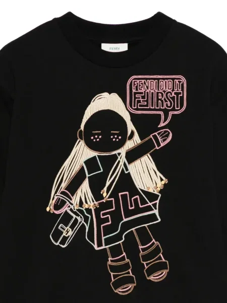 Bluza dziecięca Fendi czarna