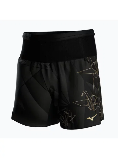 Férfi futó rövidnadrág Mizuno Active Graphic Multi Pocket tan. Méret: M szürke