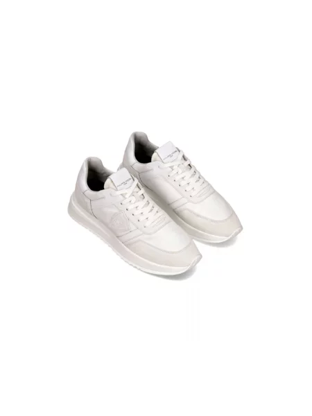 Buty do biegania Philippe Model zamszowe do biegania białe